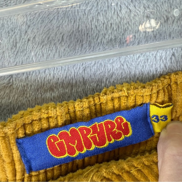 Empyre Corduroy Pants Size 33 Mustard Yellow skater - Picture 2 of 5